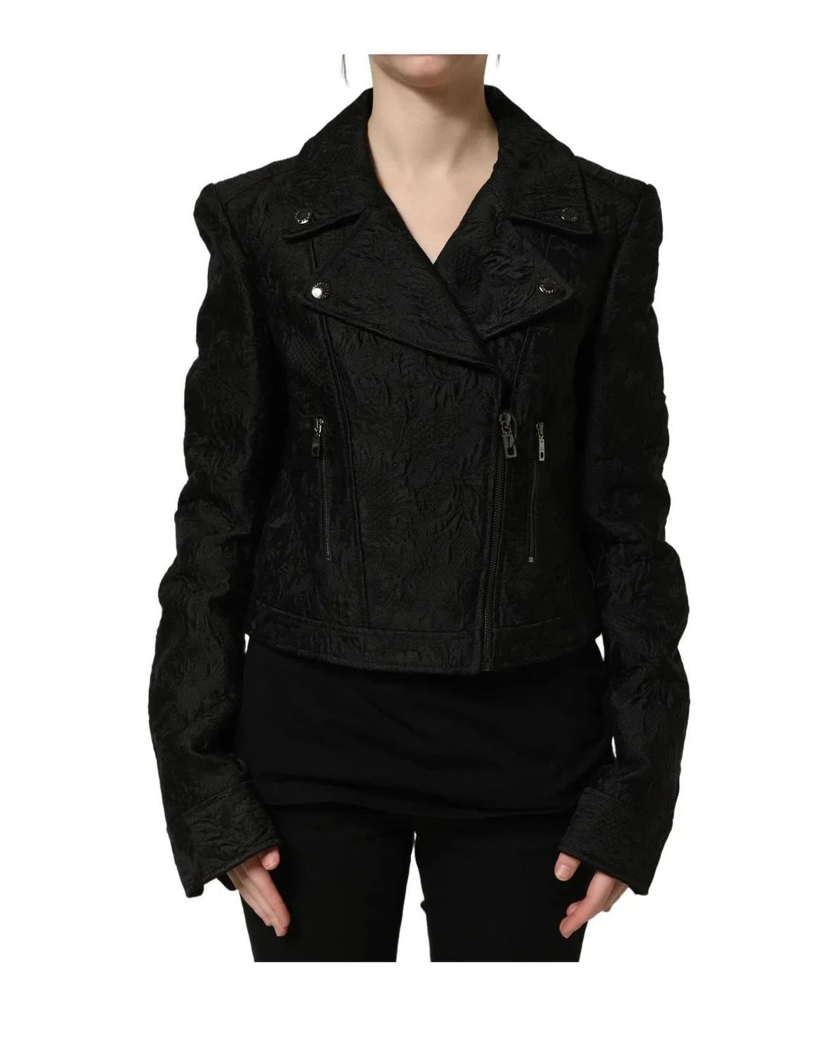 Dolce & Gabbana Bomber Jacket in black, Polyester — view 5