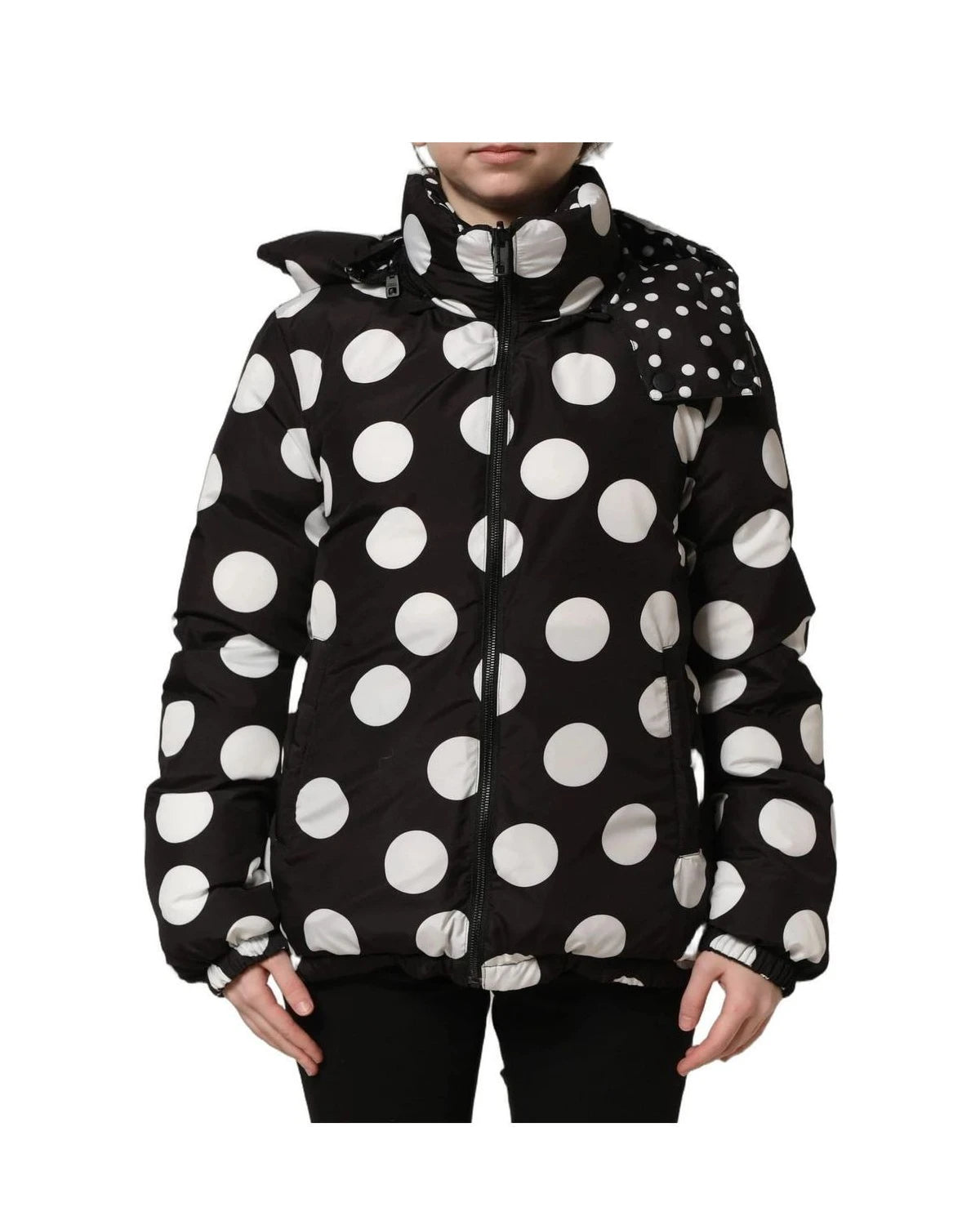 Dolce & Gabbana Puffer Jacket in black, Polyester — view 3