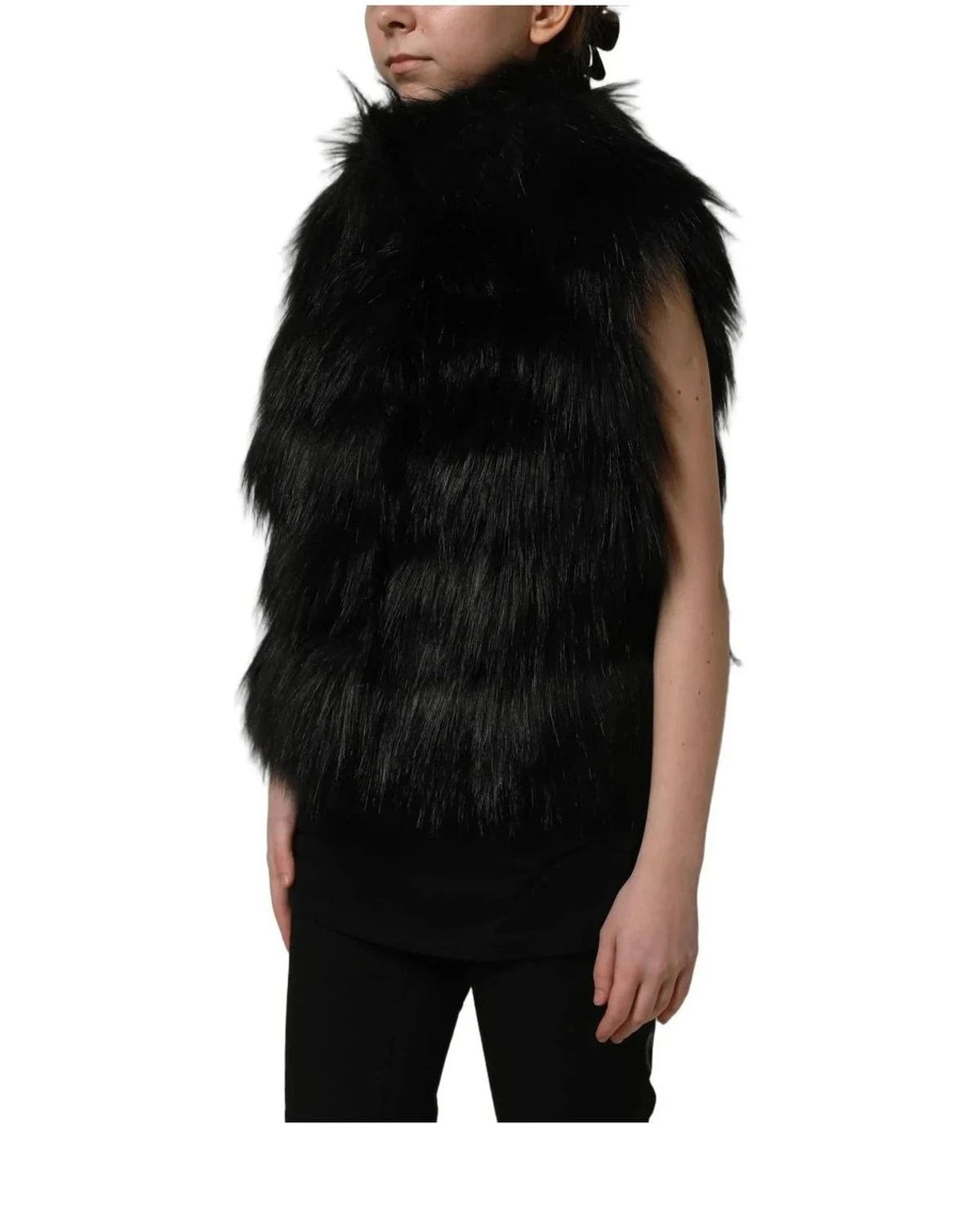 Dolce & Gabbana Vest in black, Acrylic โ view 4