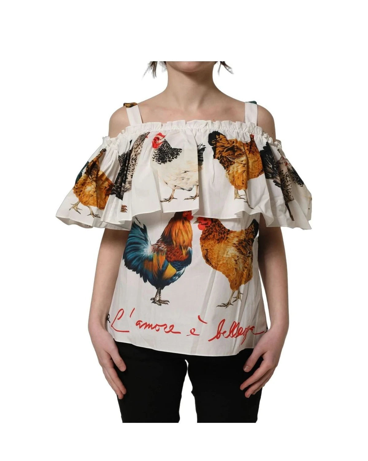 Dolce & Gabbana Blouse in white, Cotton — view 3