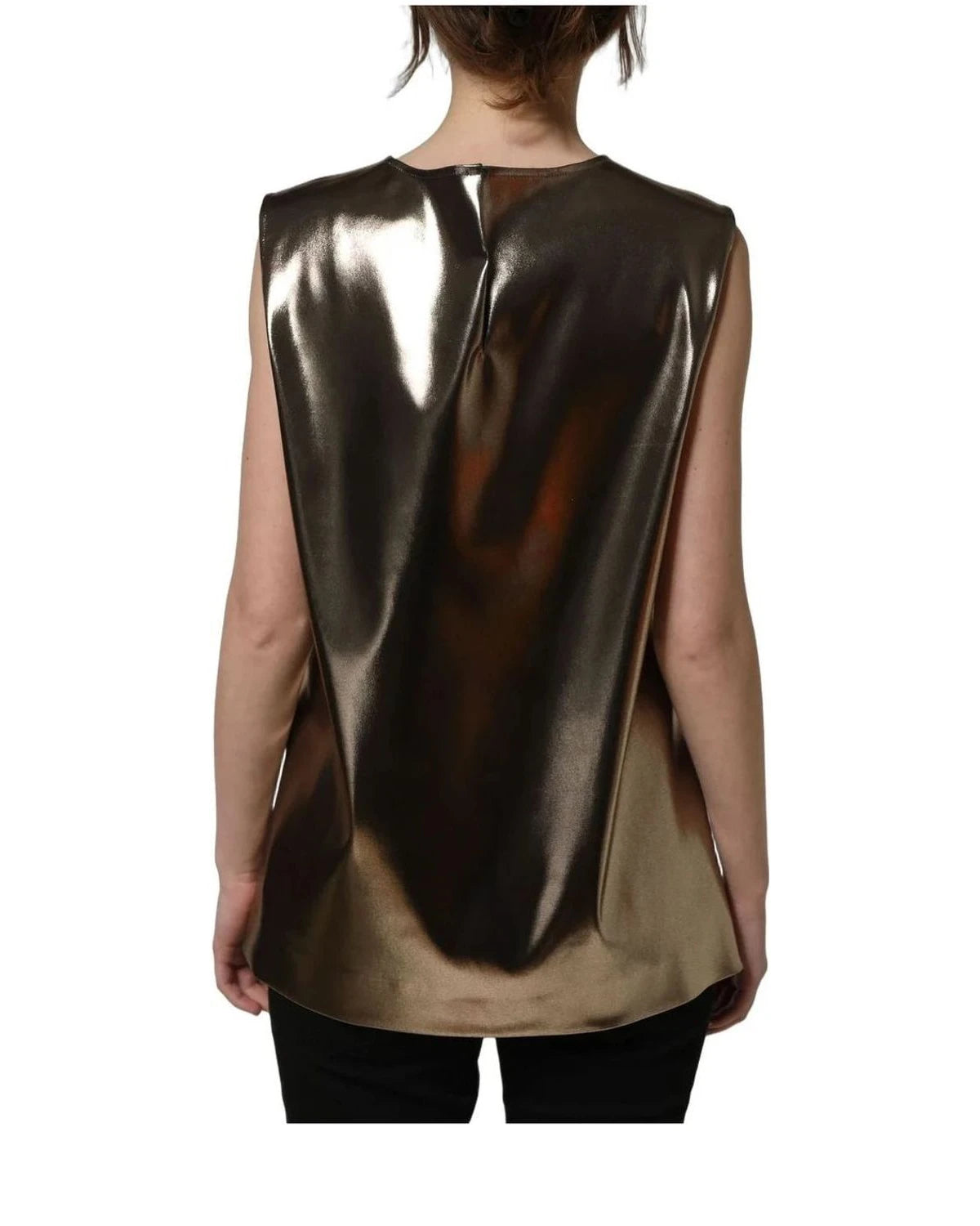 Dolce & Gabbana Tank Top in bronze, Acetate — view 5