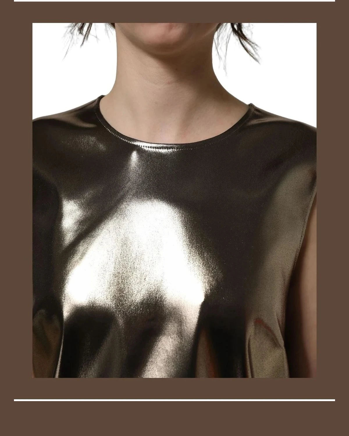 Dolce & Gabbana Tank Top in bronze, Acetate — view 6