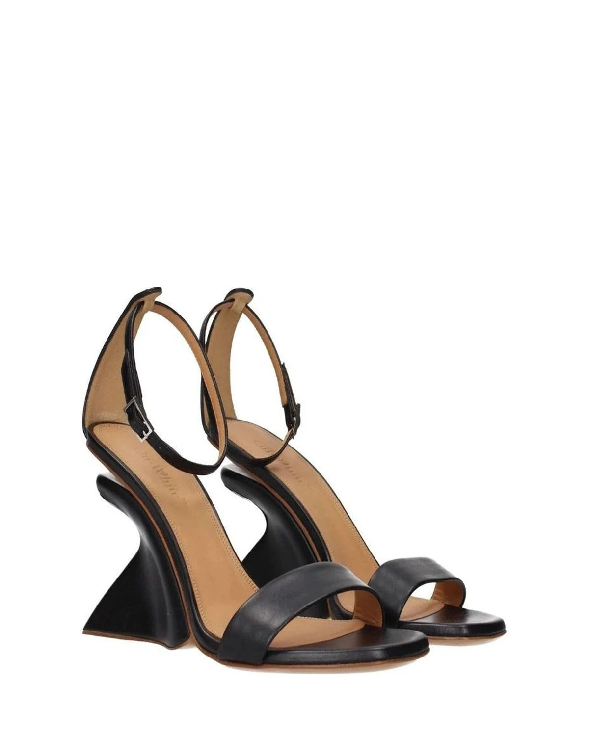 Off-White Black Stiletto Sandals