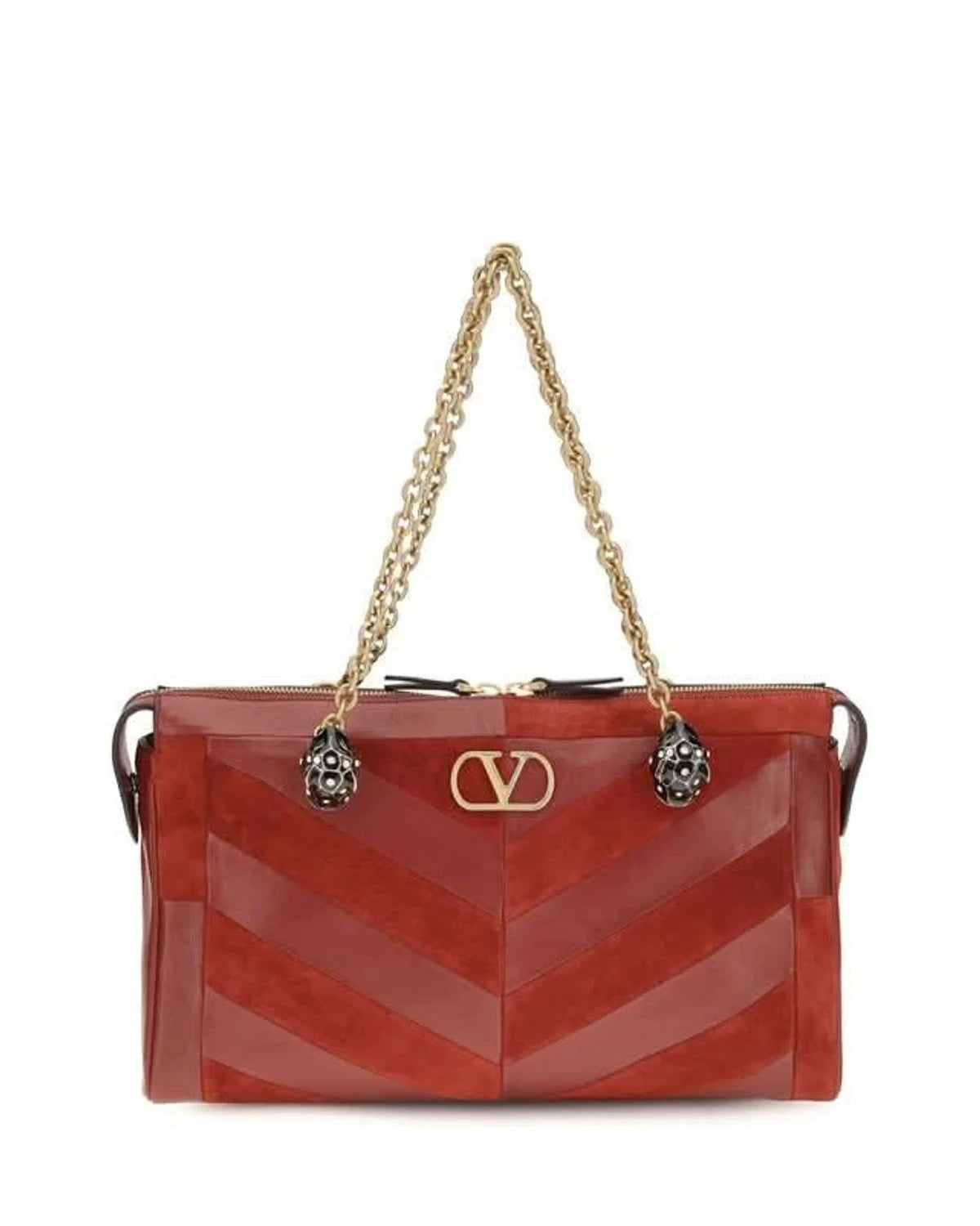 Valentino Garavani Patchwork Red Shoulder Bag