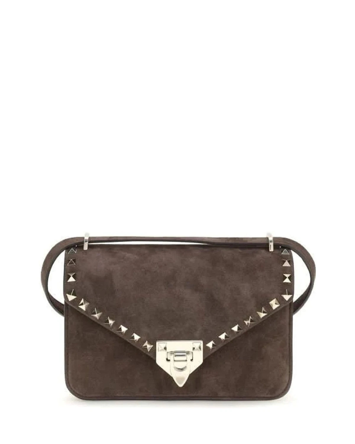 Valentino Garavani Brown Suede Cross Body Bag