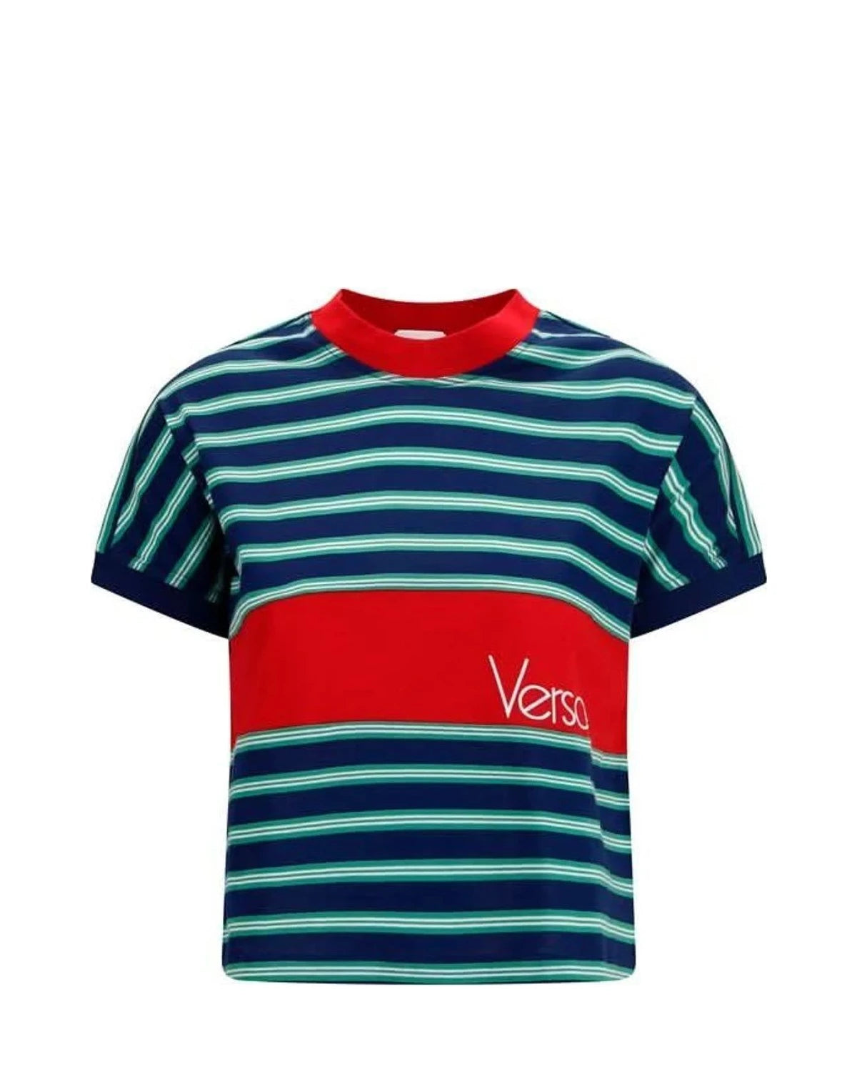 Versace T-Shirt in navy, Cotton