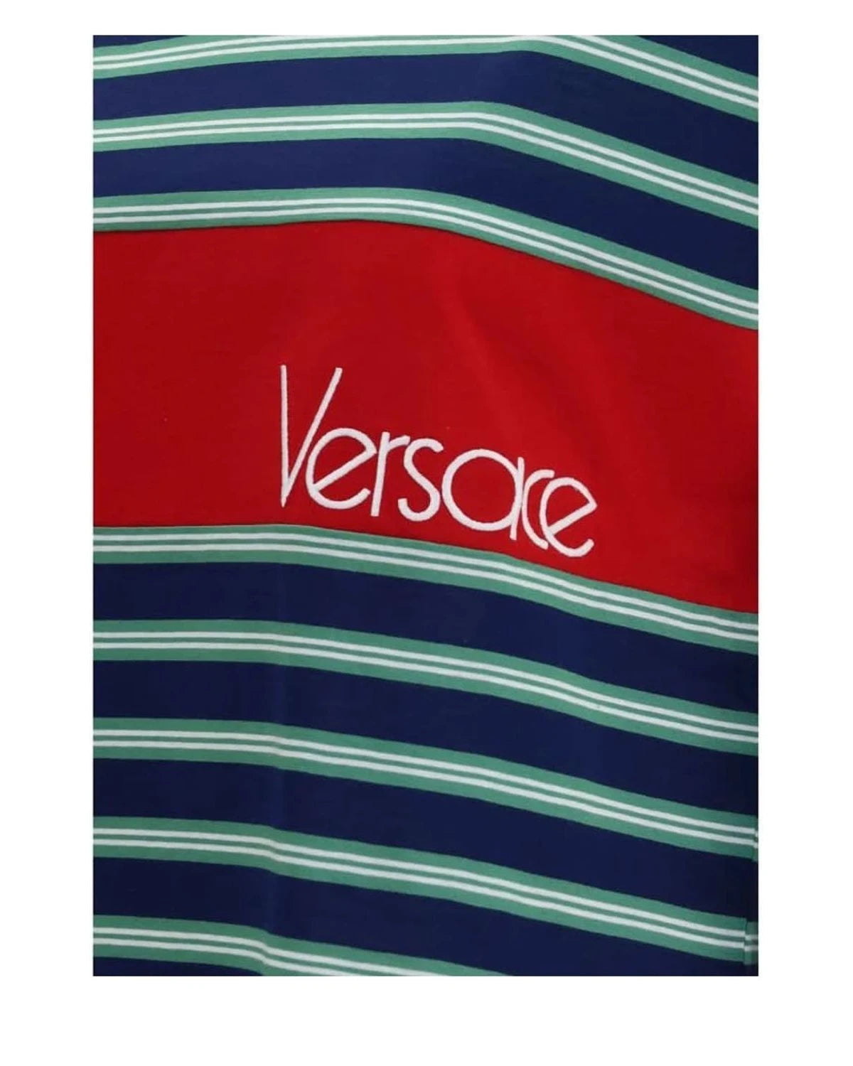 Versace T-Shirt in navy, Cotton — view 3
