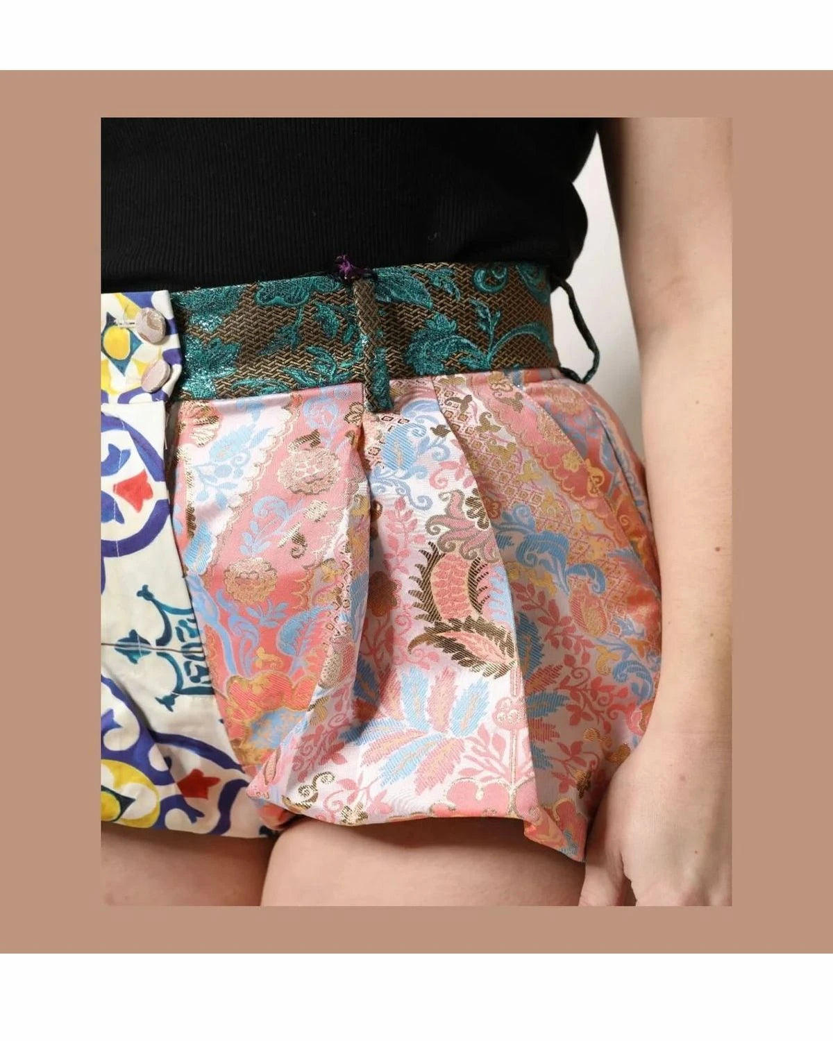 Dolce & Gabbana Short Trouser in multicolor, Cotton β view 5