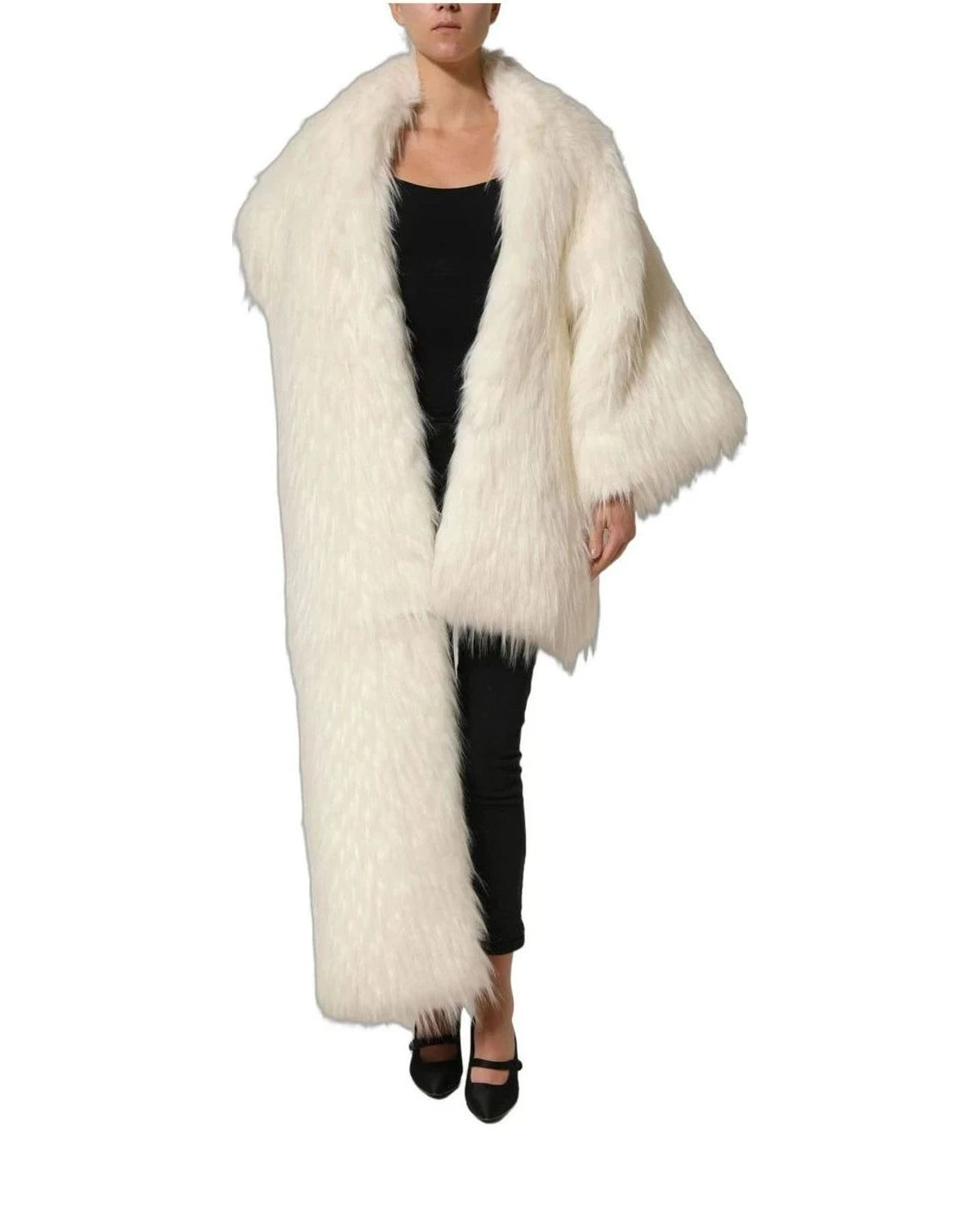 Dolce & Gabbana Overcoat in white, Polyester — view 3