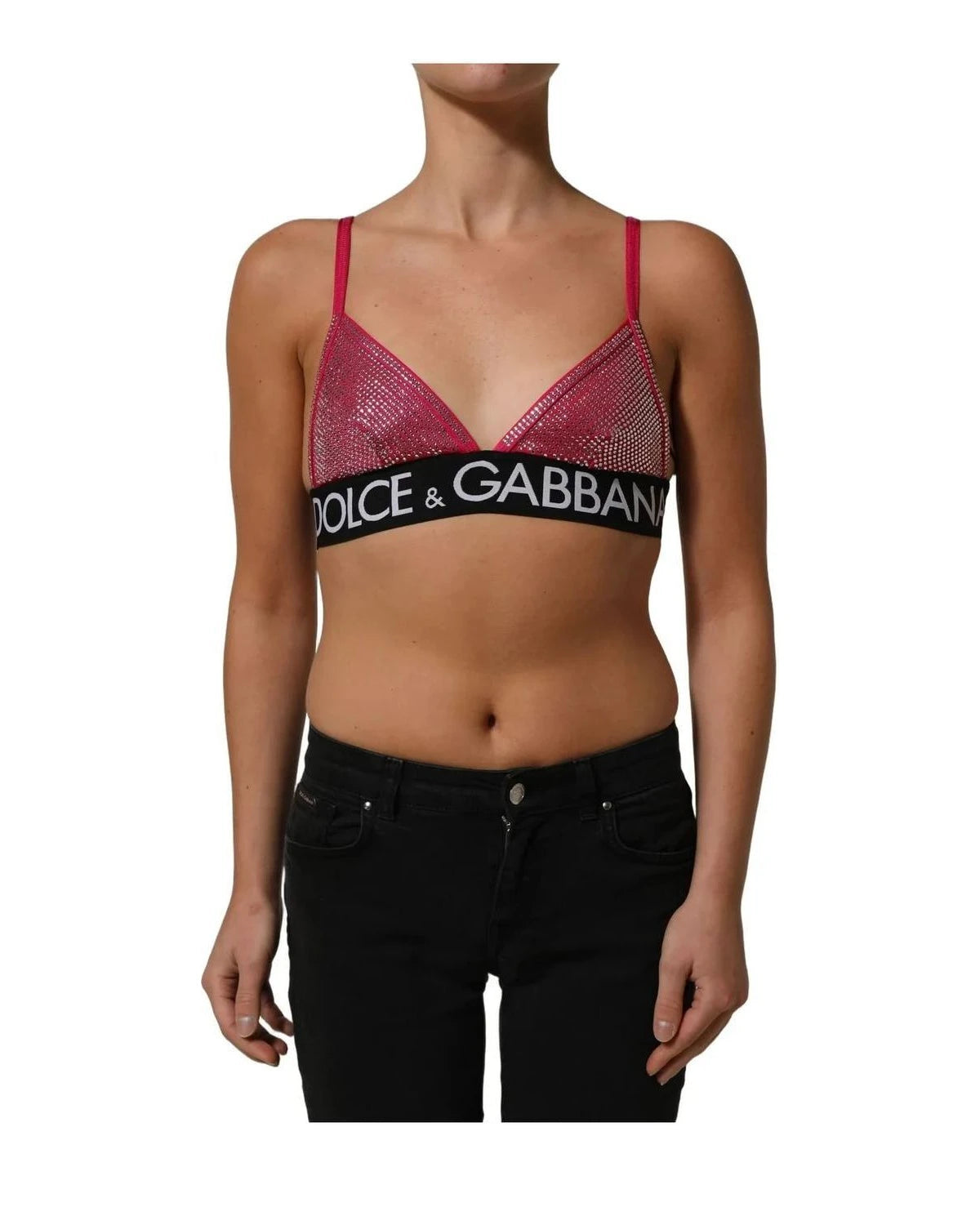 Dolce & Gabbana Corset Top in pink, Nylon