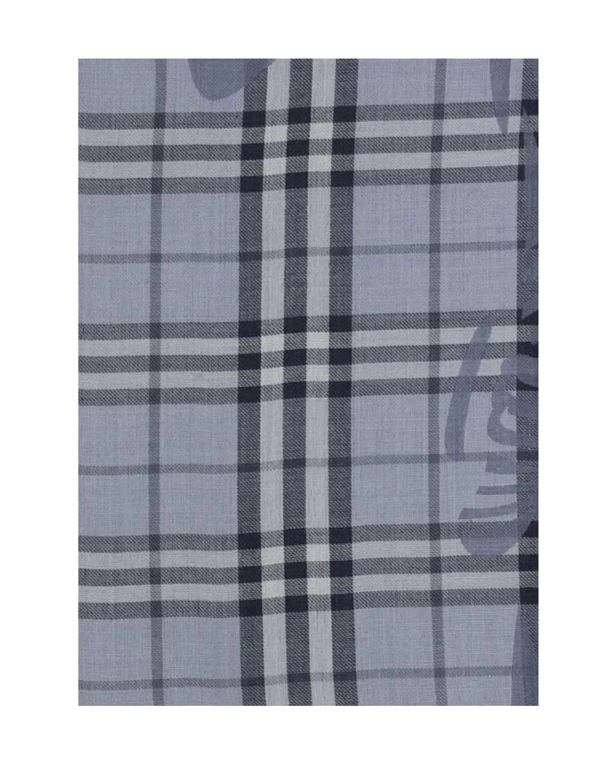 Burberry Scarves & Shawl in blue, Fleece Wool — view 3