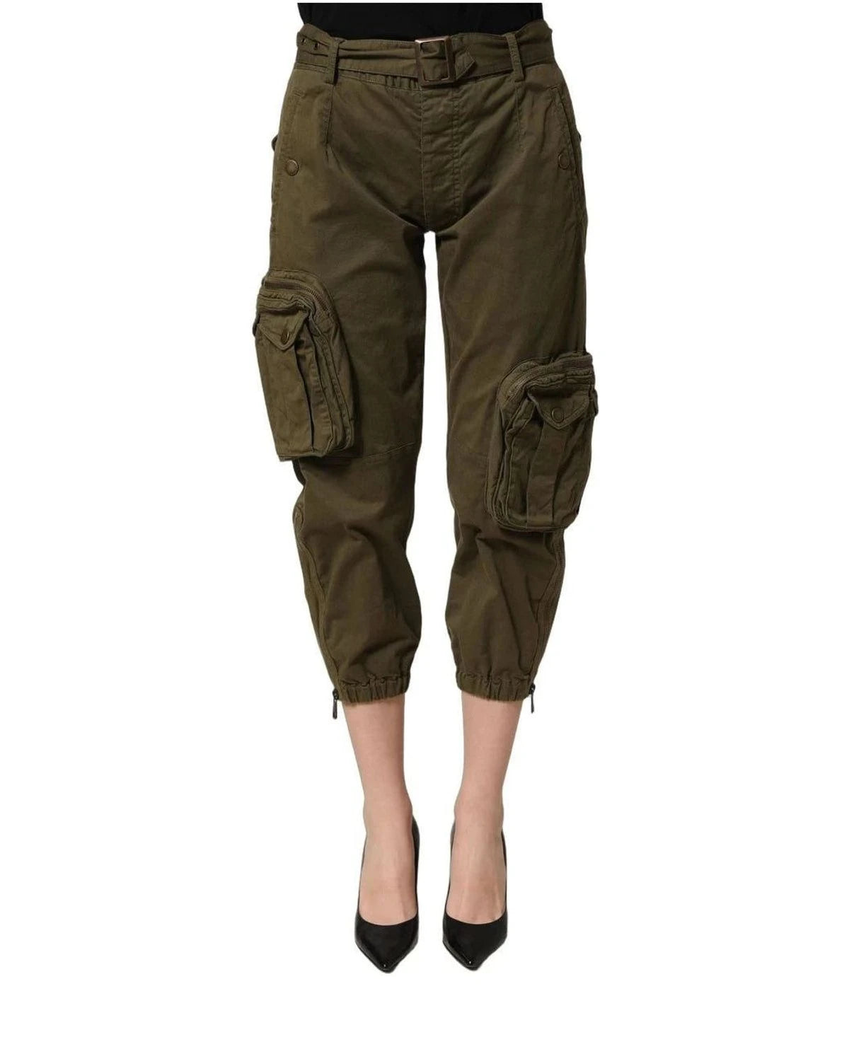 Dolce & Gabbana Cargo Pant in green, Cotton — view 5
