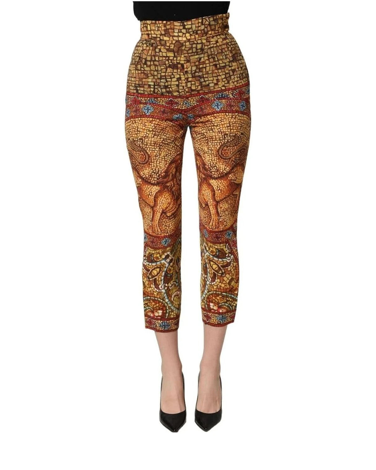 Dolce & Gabbana Trouser in multicolor, Viscose — view 2