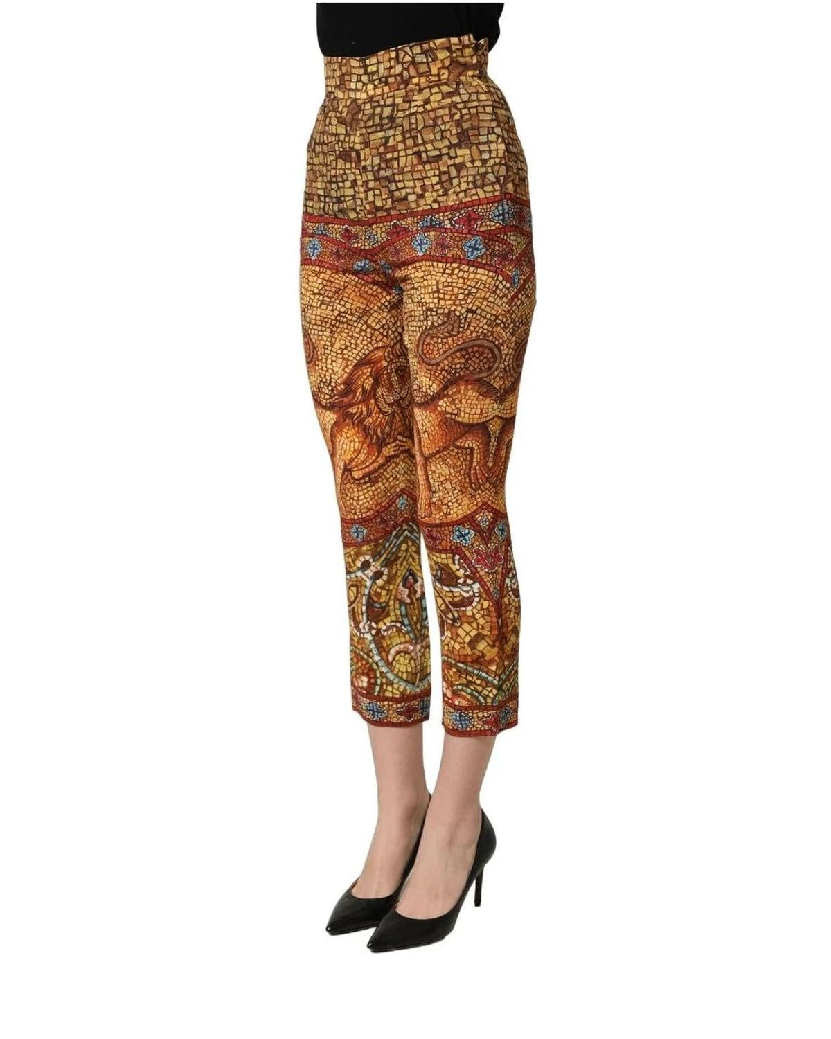 Dolce & Gabbana Trouser in multicolor, Viscose — view 4