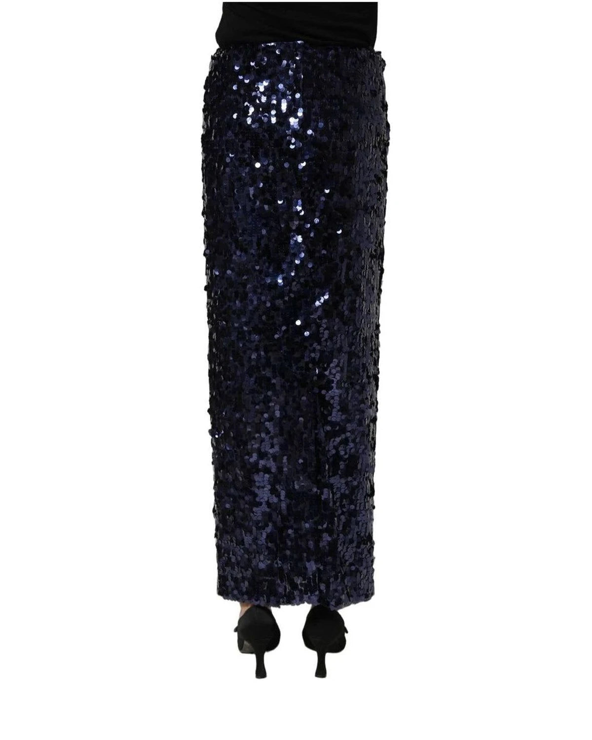 Dolce & Gabbana Skirt in blue, Silk — view 5