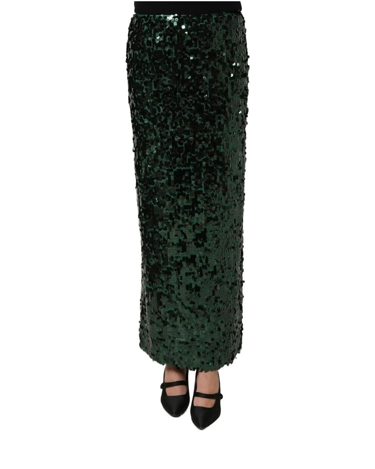 Dolce & Gabbana Skirt in green, Silk — view 3