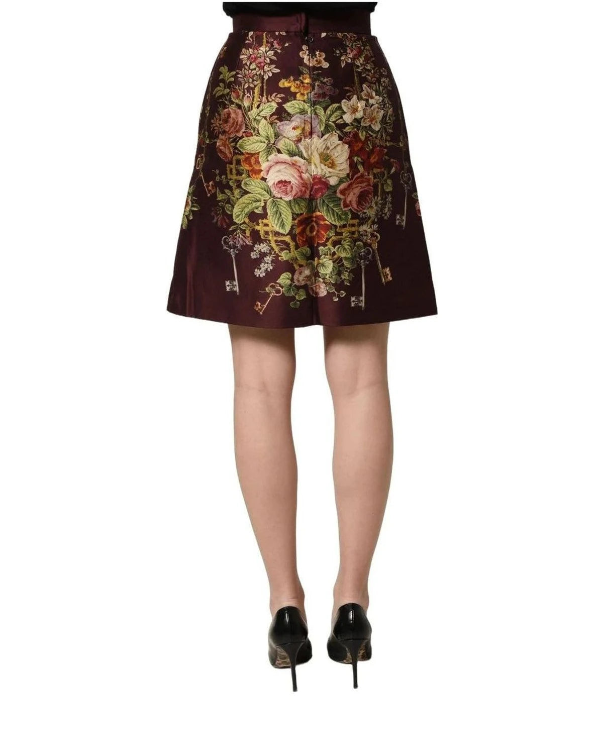 Dolce & Gabbana Skirt in red, Silk — view 5