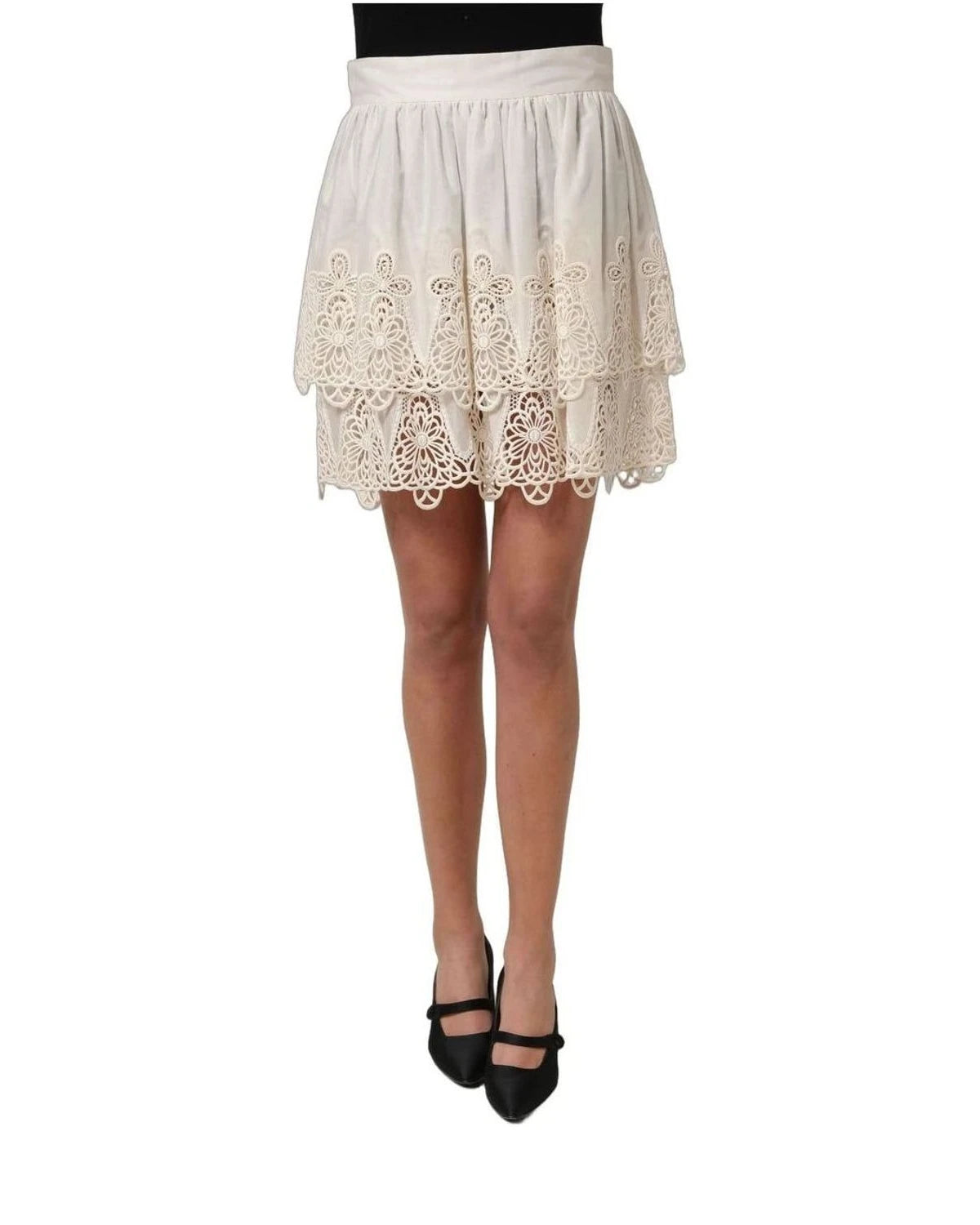Dolce & Gabbana Skirt in white, Cotton — view 3