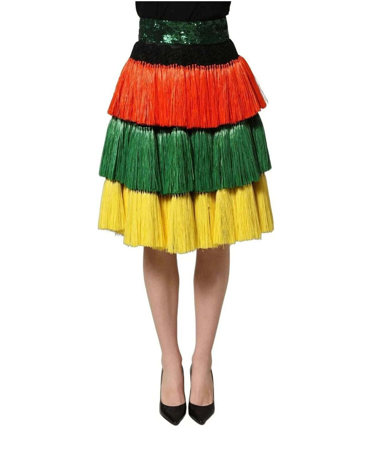 Dolce & Gabbana Skirt in multicolor, Silk — view 5