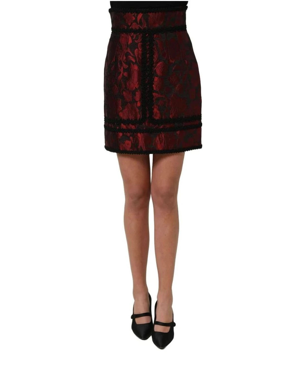 Dolce & Gabbana Skirt in red, Acetate — view 3