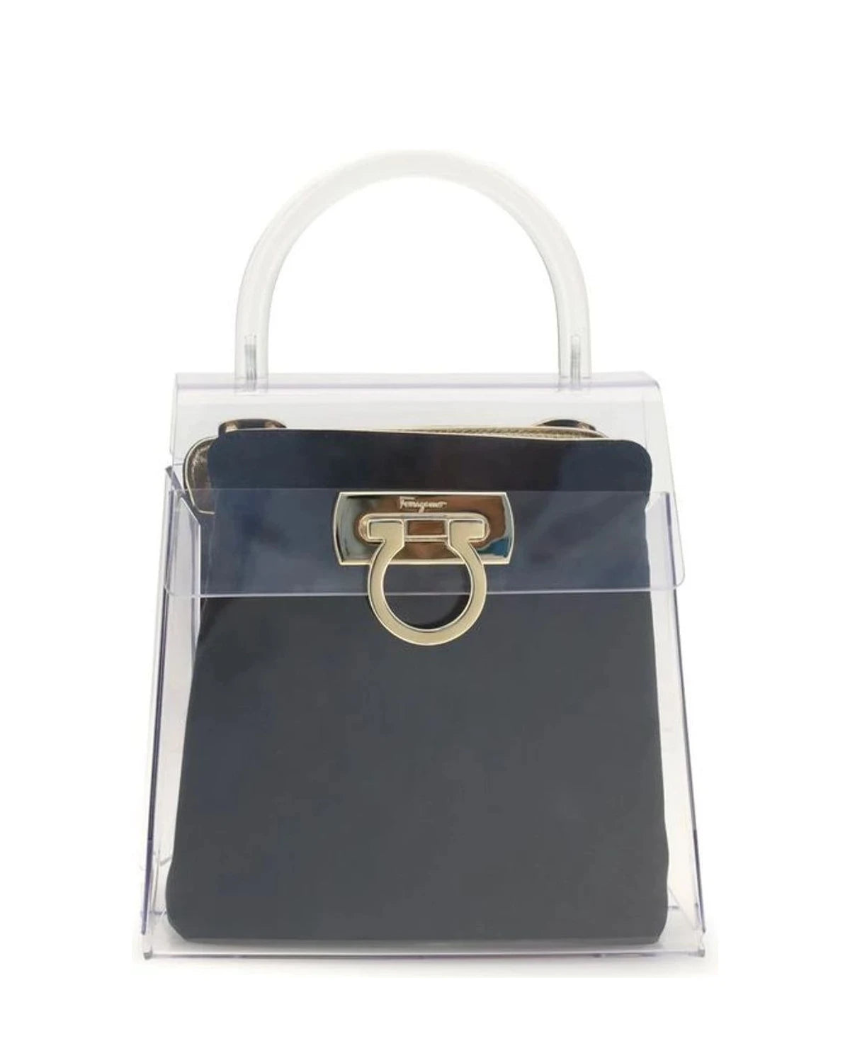 Ferragamo Black Shopping Tote