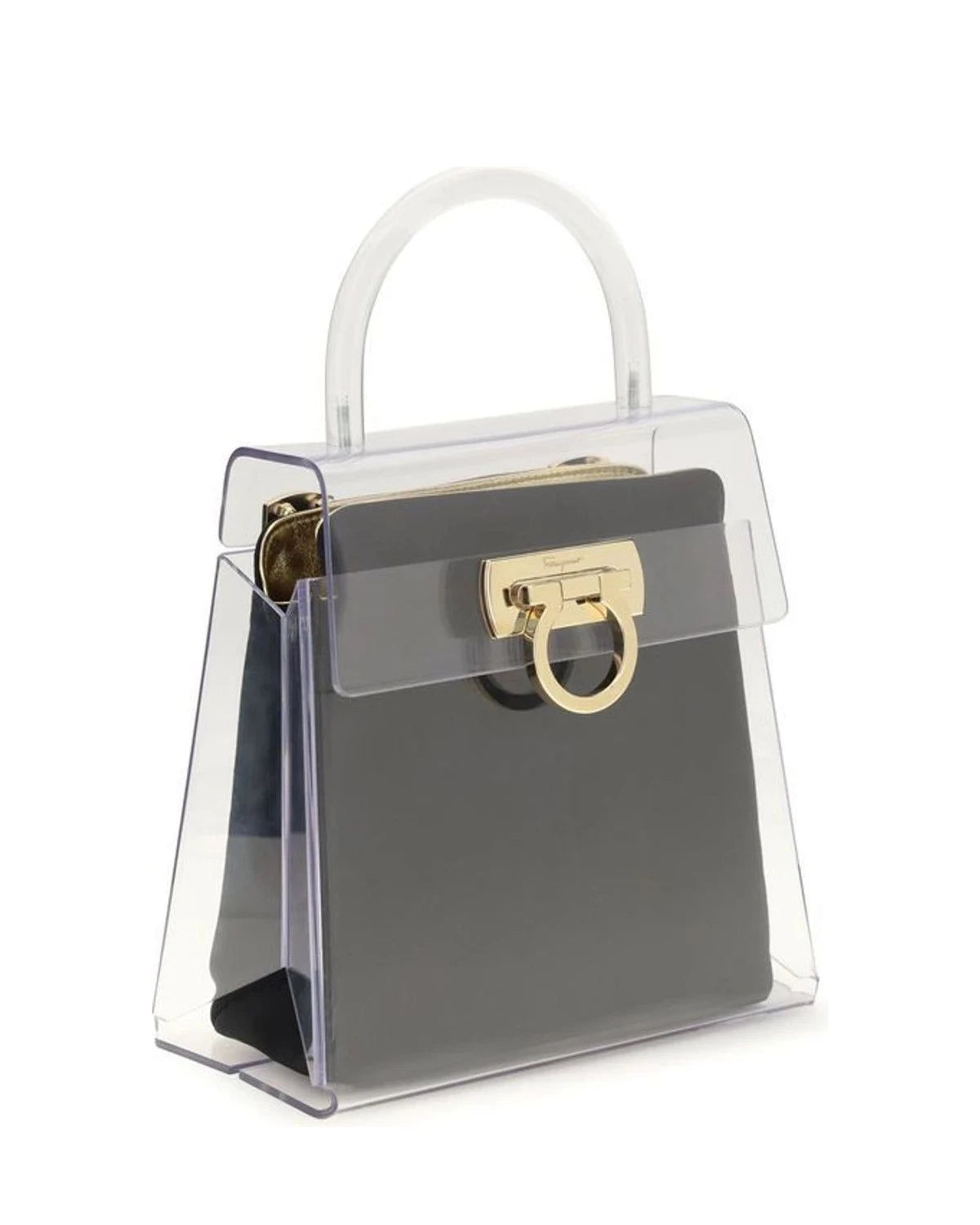 Ferragamo Black Shopping Tote