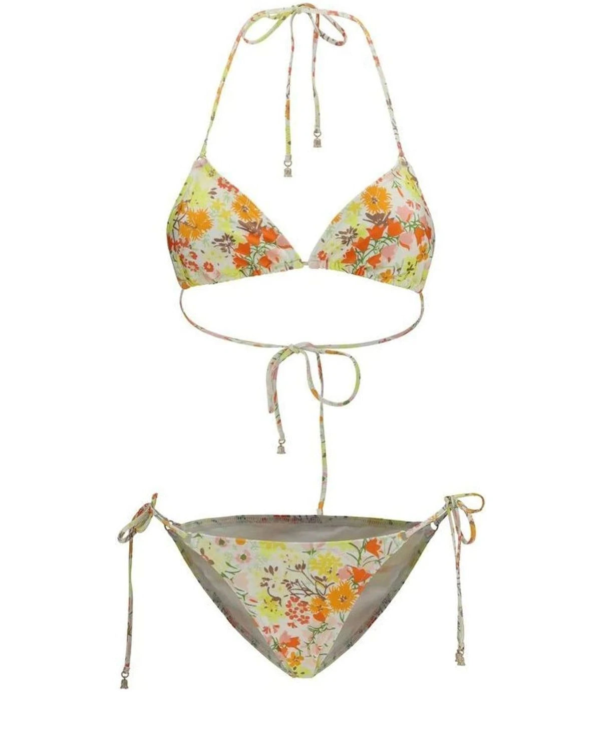 Zimmermann Classic Bikini in beige, Polyamide