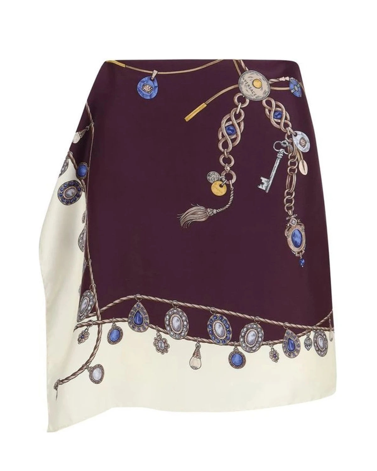 Versace Skirt in red, Silk