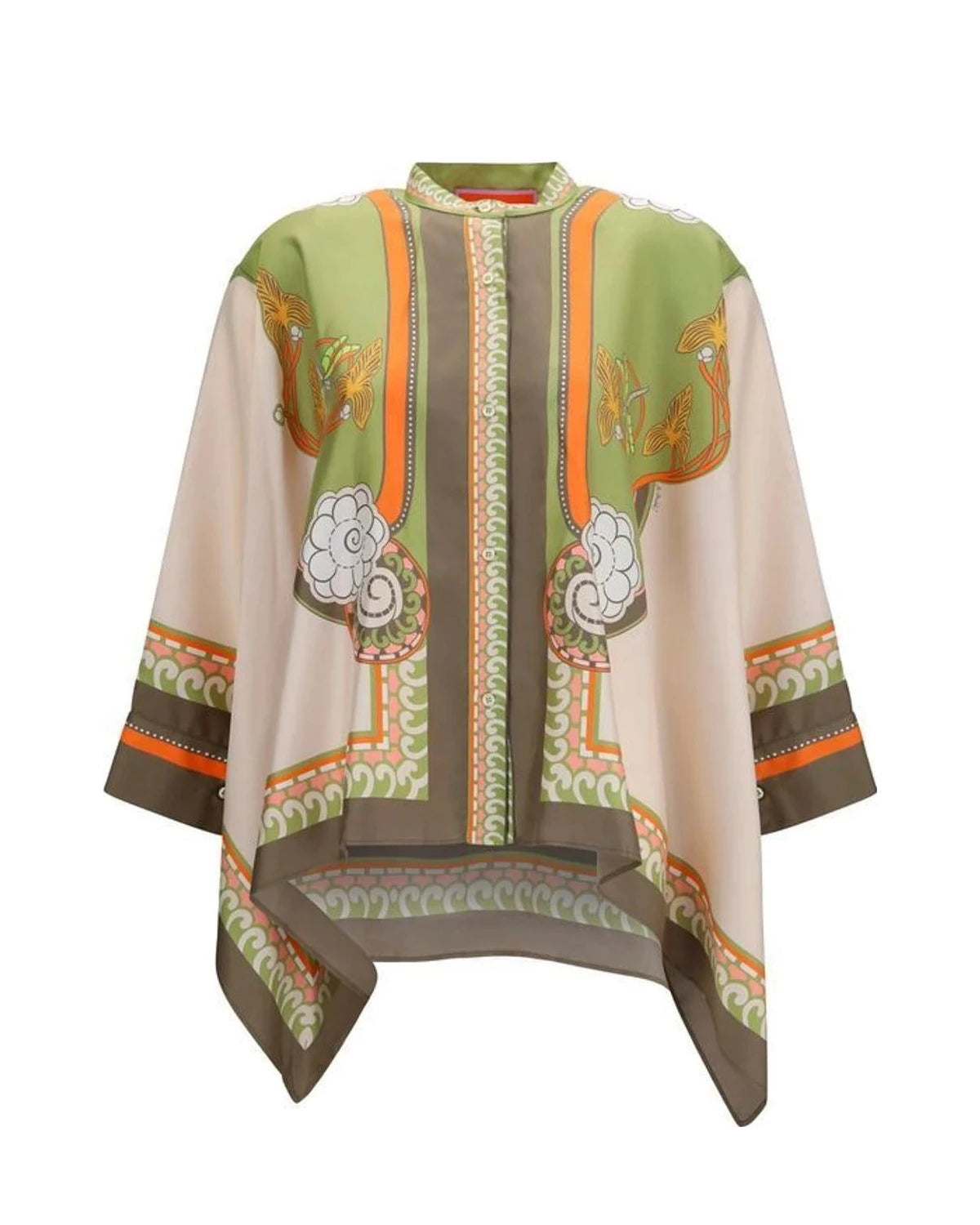 La Double J Blouse in multicolor, Silk