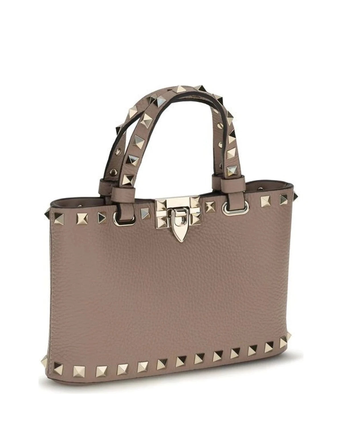 Valentino Garavani Satchel Bag in beige, Calf Leather — view 2