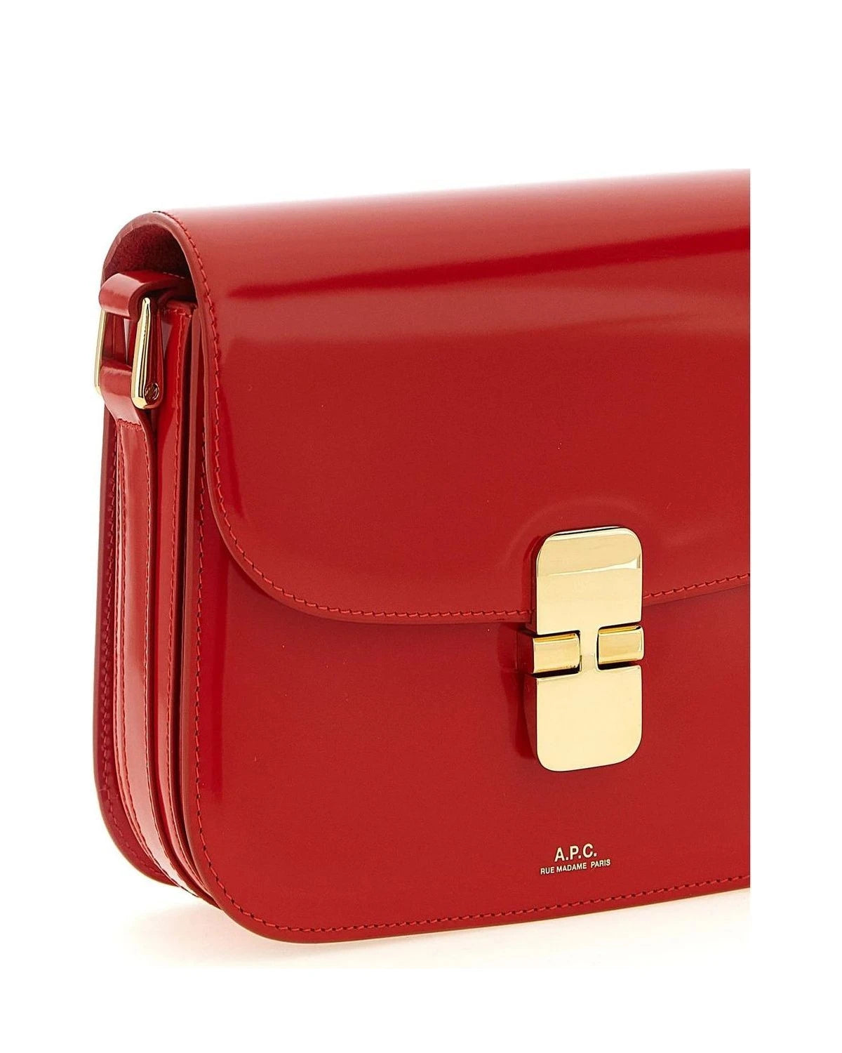 A.P.C. Cross Body Bag in red, Cow Leather — view 3
