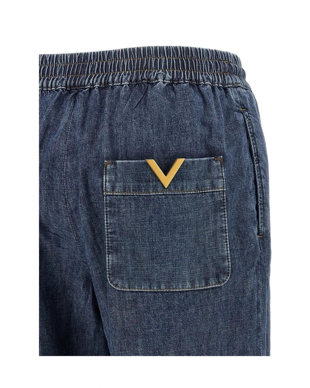 Valentino Garavani Jean in blue, Cotton — view 4