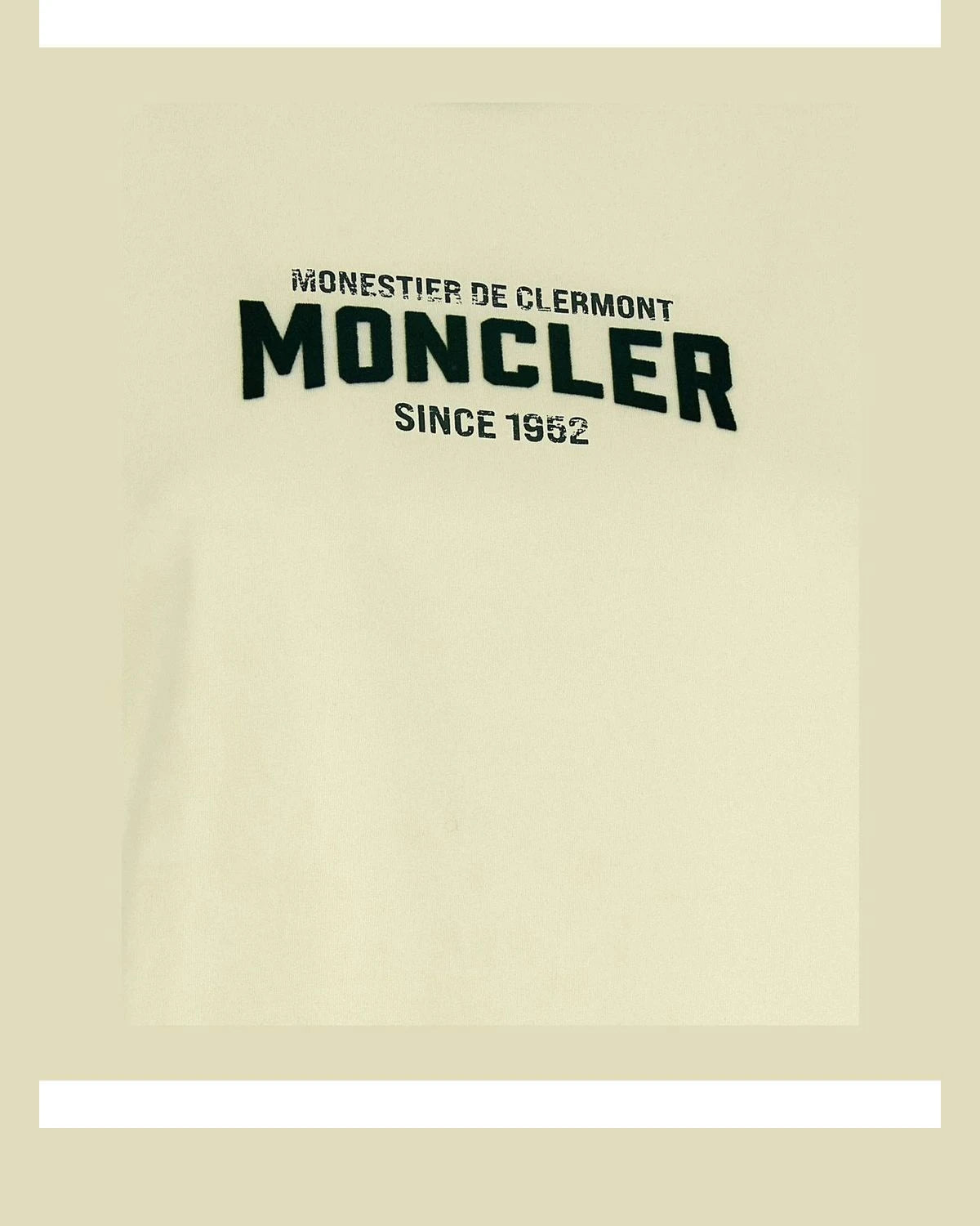 Moncler T-Shirt in beige, Cotton — view 4