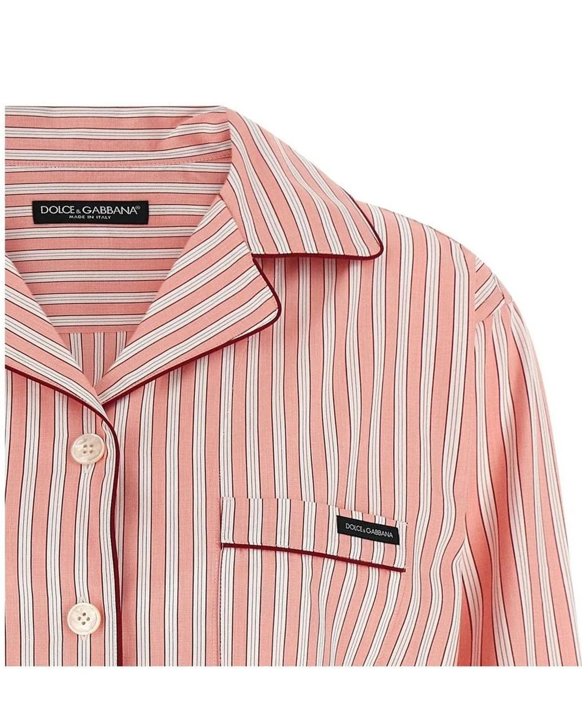 Dolce & Gabbana Dress Shirt in pink, Cotton — view 3