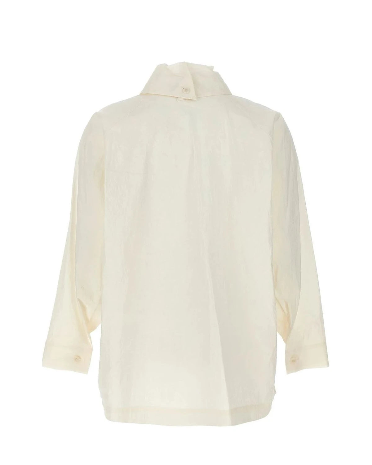 Issey Miyake Dress Shirt in white, Other Fibers — view 2