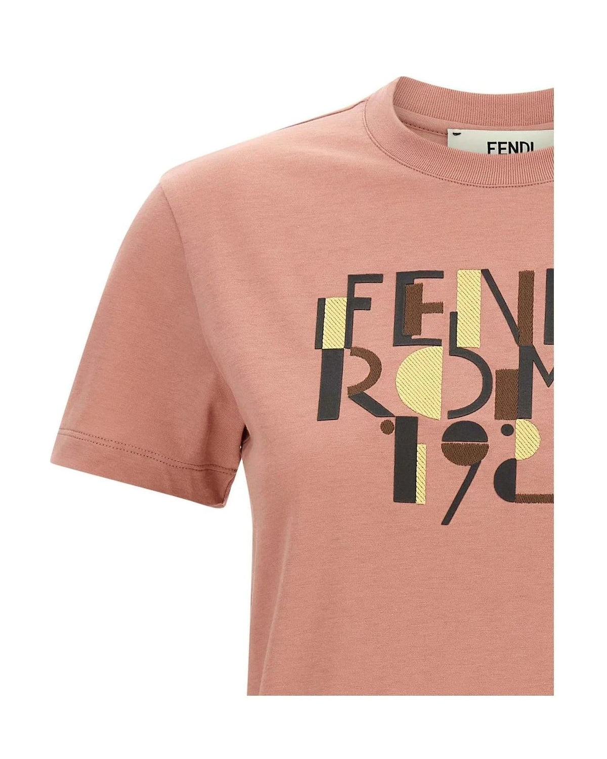 Fendi T-Shirt in pink, Cotton — view 3