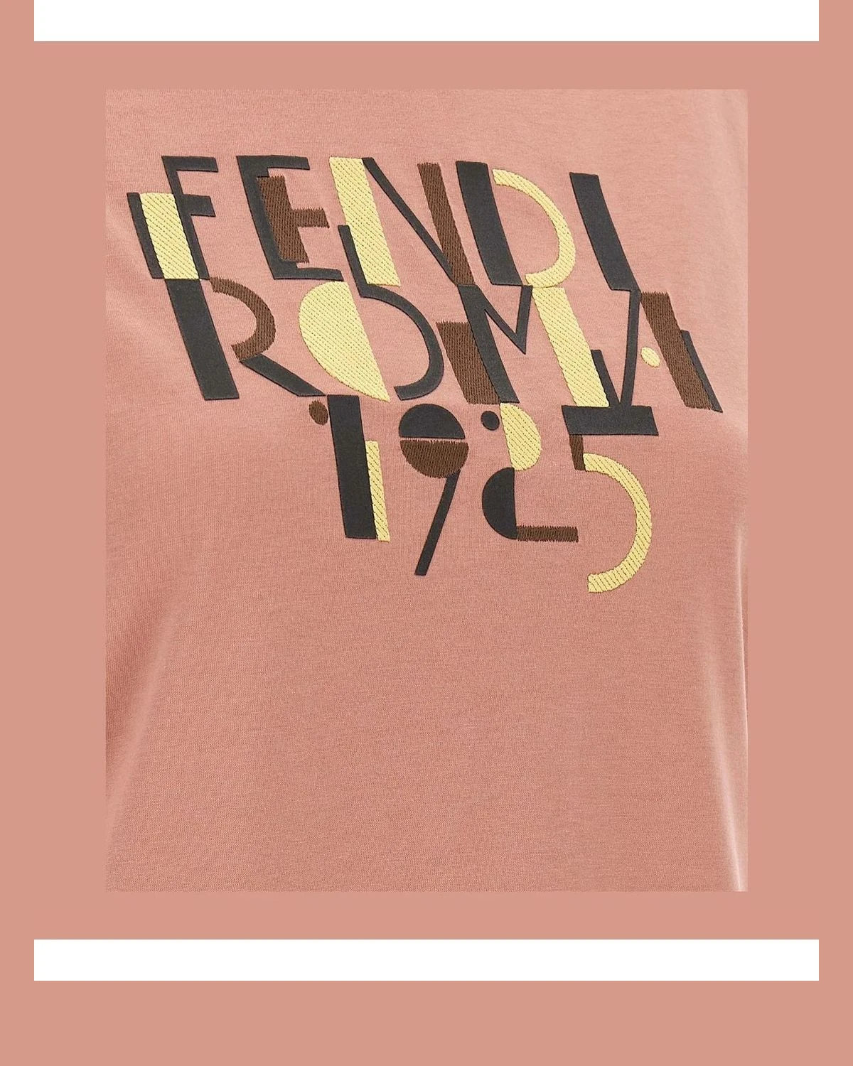 Fendi T-Shirt in pink, Cotton — view 4