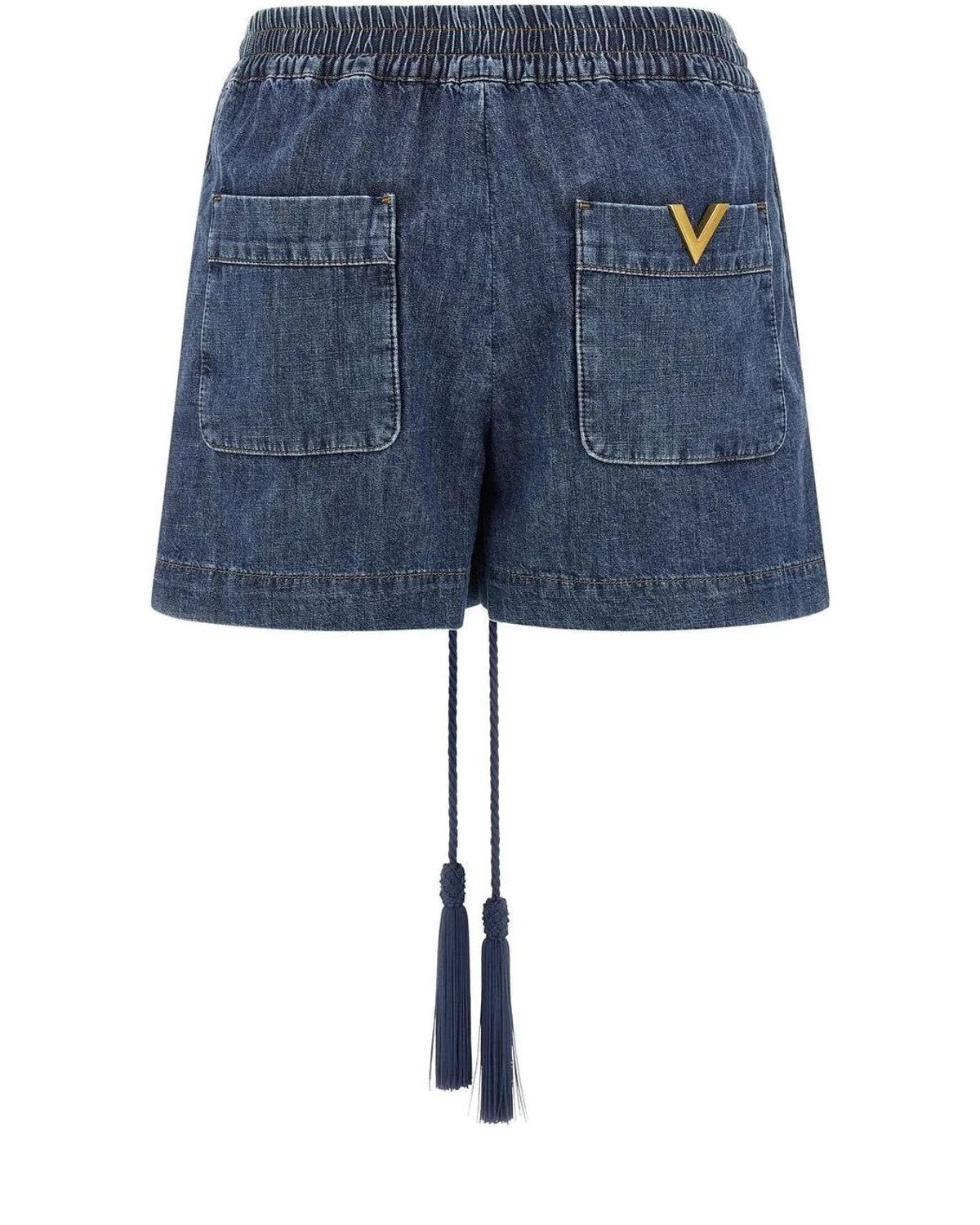 Valentino Garavani Denim Short in blue, Cotton — view 2