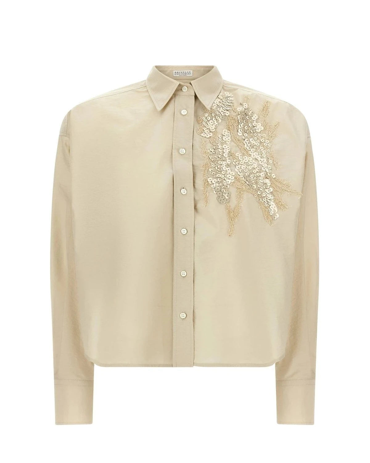 Brunello Cucinelli Dress Shirt in beige, Cotton