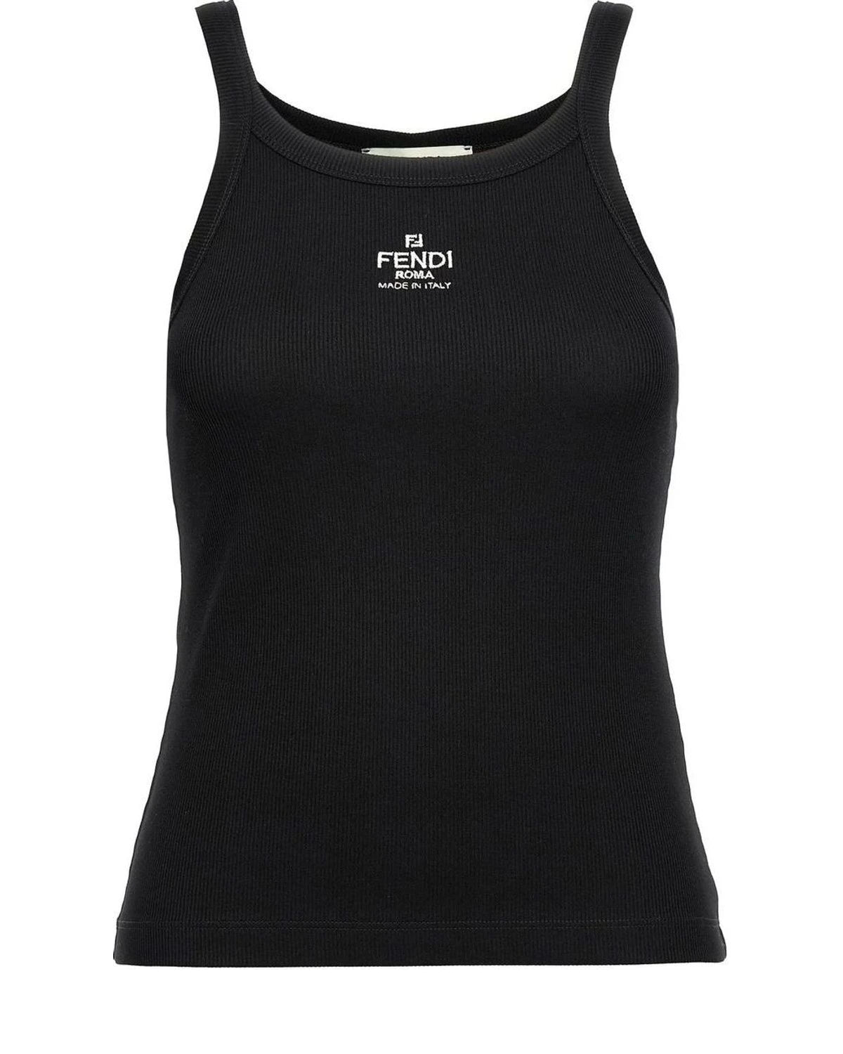 Fendi T-Shirt in black, Cotton