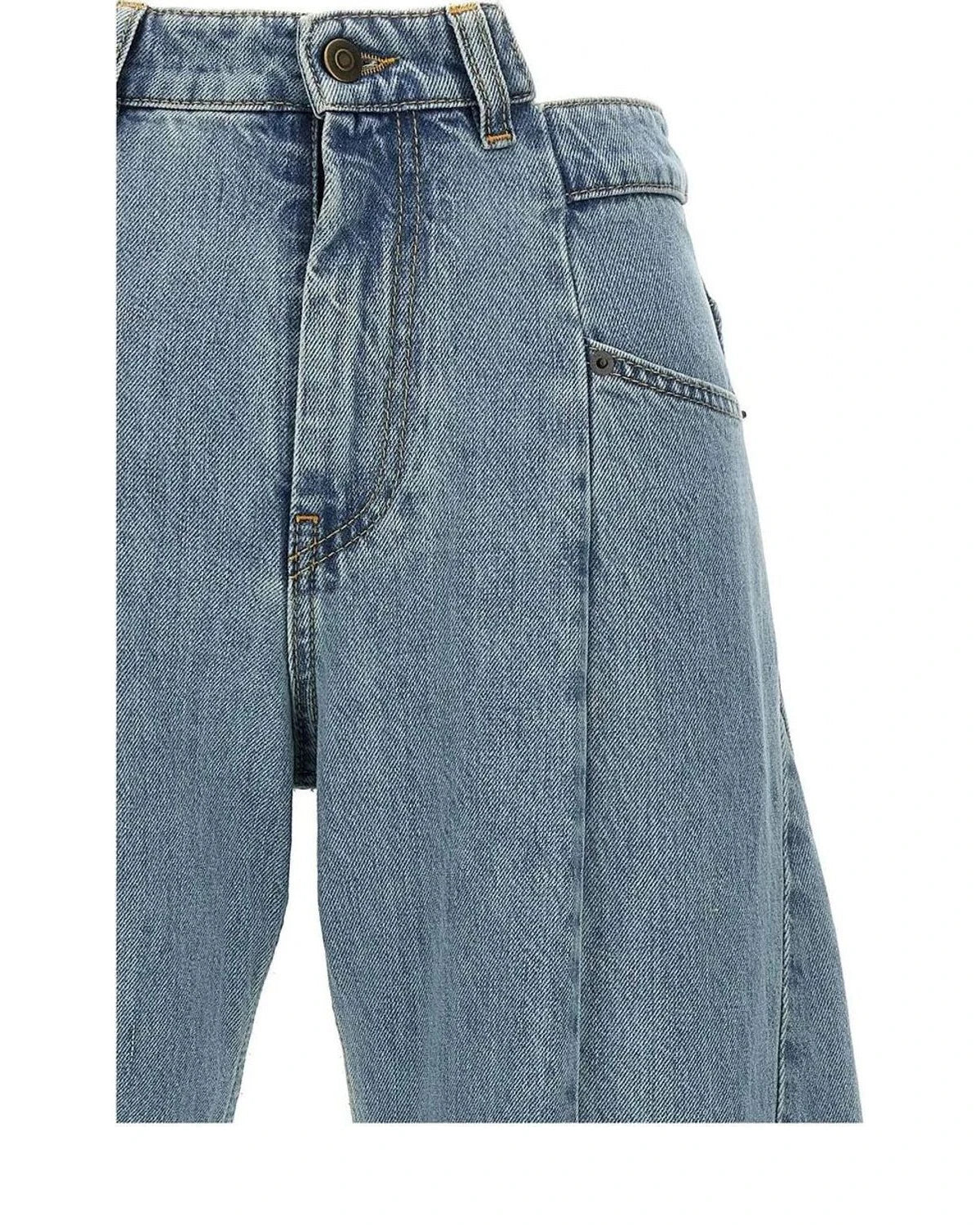Maison Margiela Jean in blue, Cotton — view 3