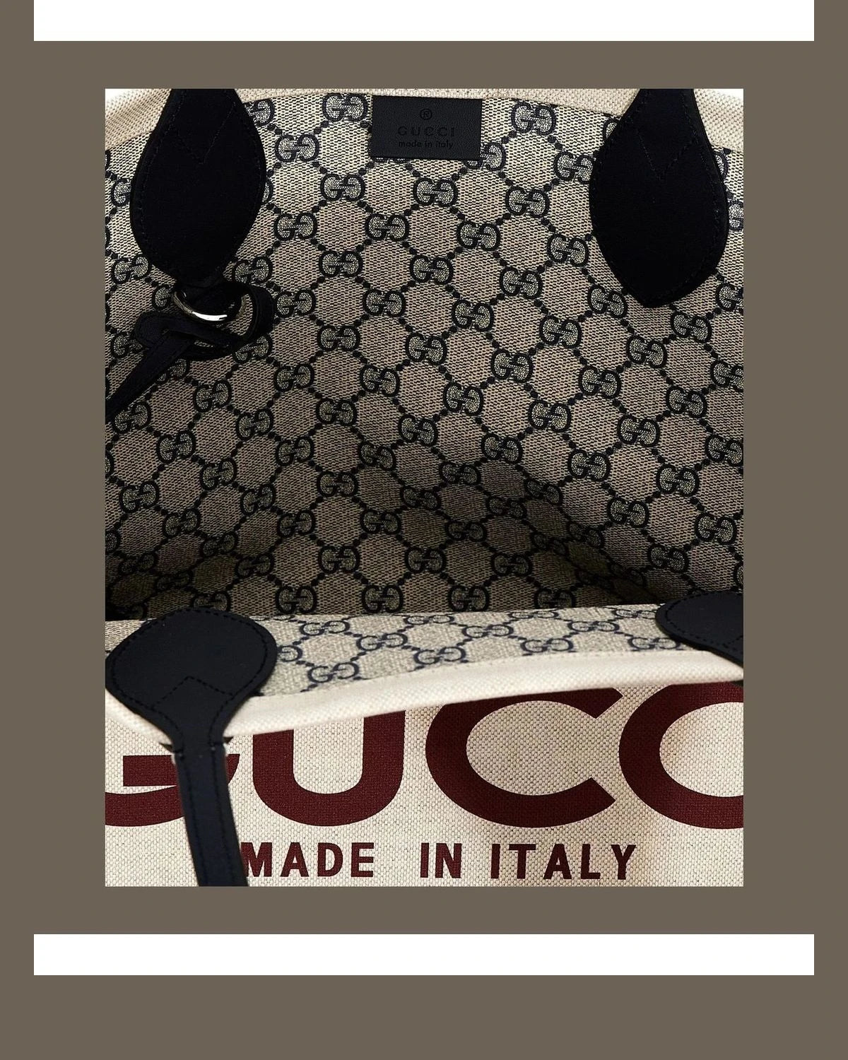 Gucci Tote Bag in beige, Polyurethane — view 4