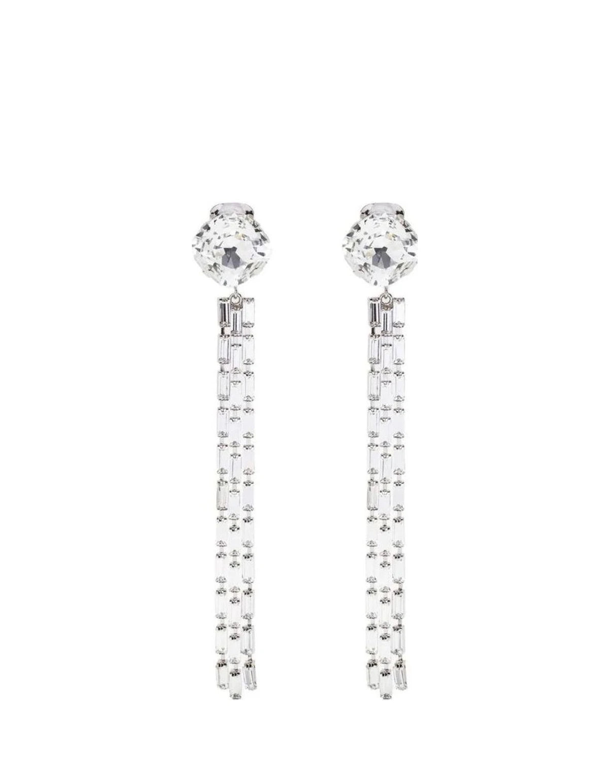 Alessandra Rich Earring in silver, Glass