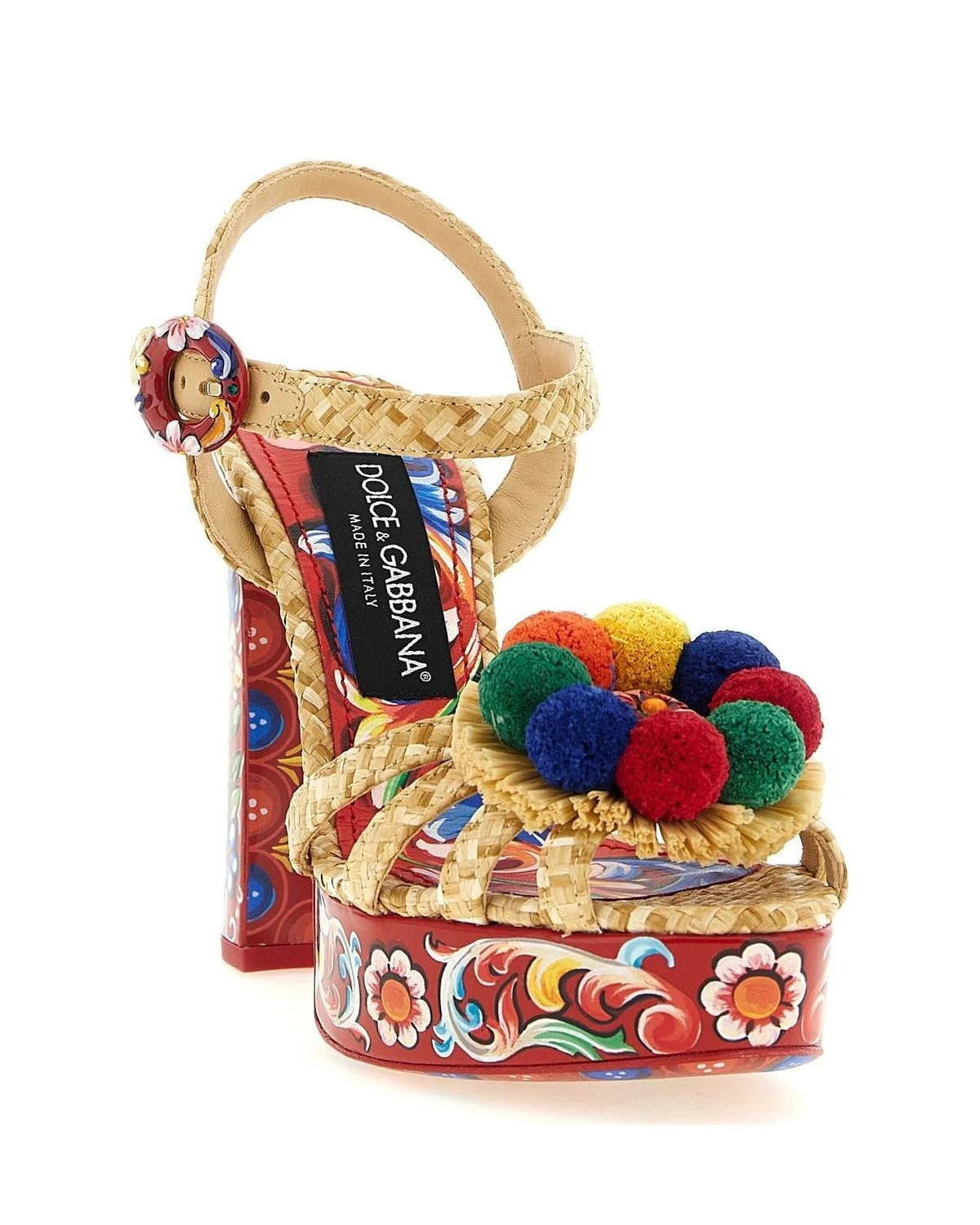 Dolce & Gabbana Multicolor Stiletto Sandals