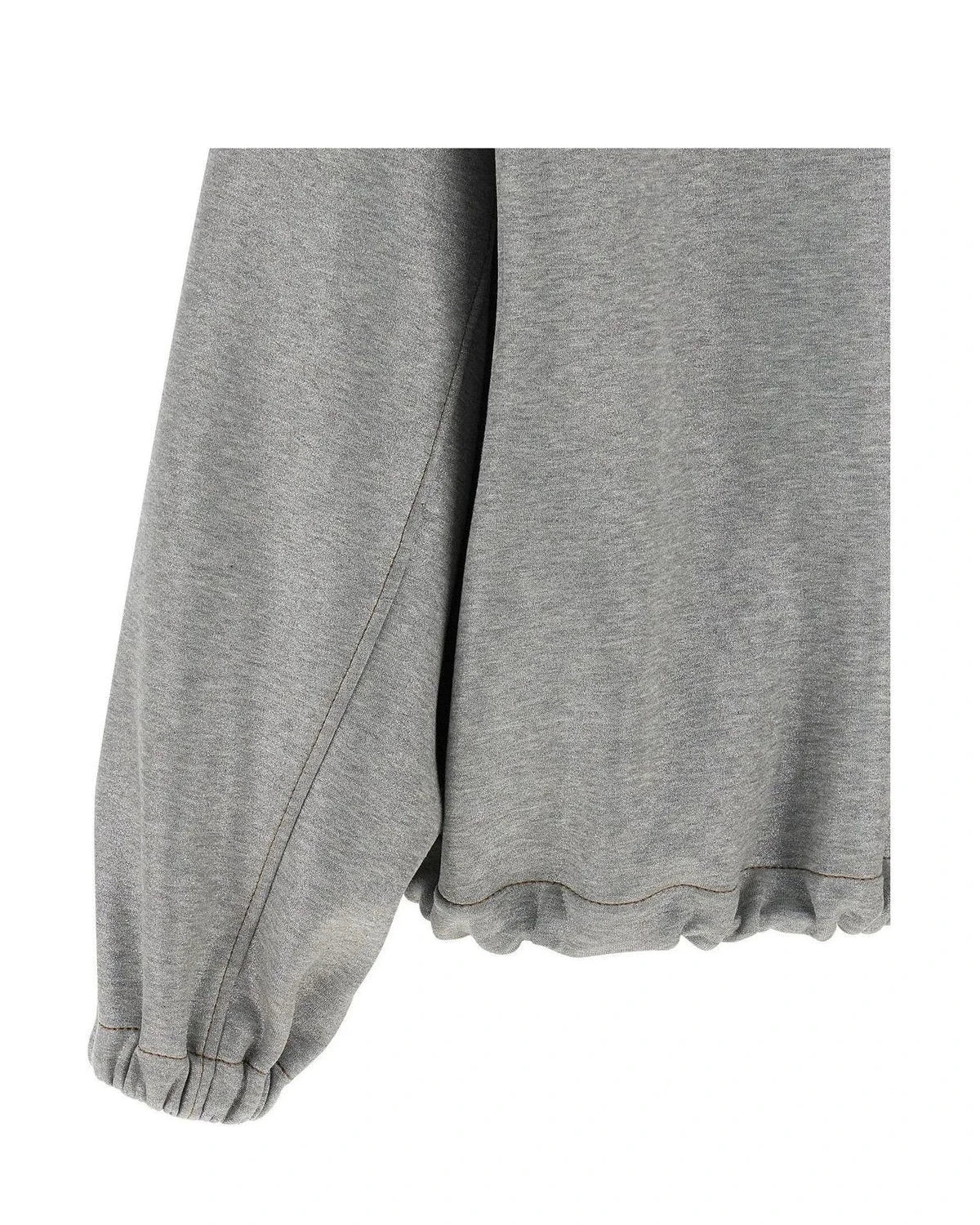 Brunello Cucinelli Bomber Jacket in silver, Cotton — view 4