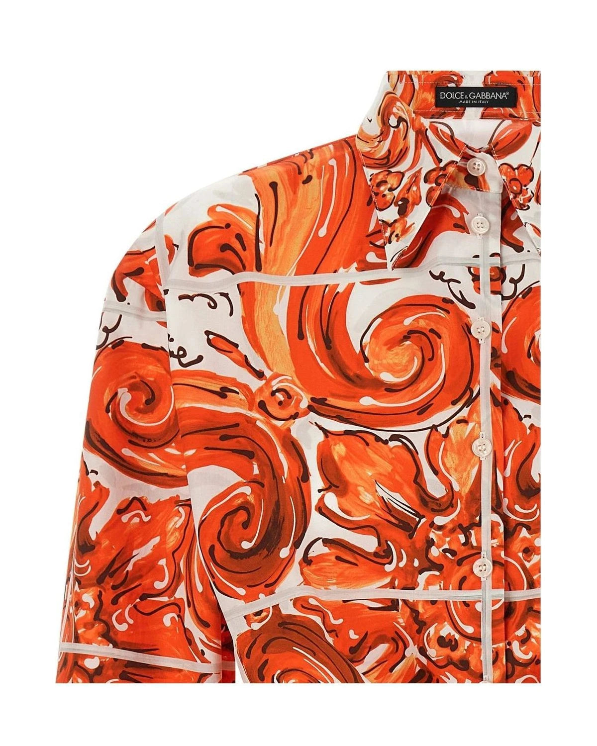 Dolce & Gabbana Blouse in orange, Cotton — view 3