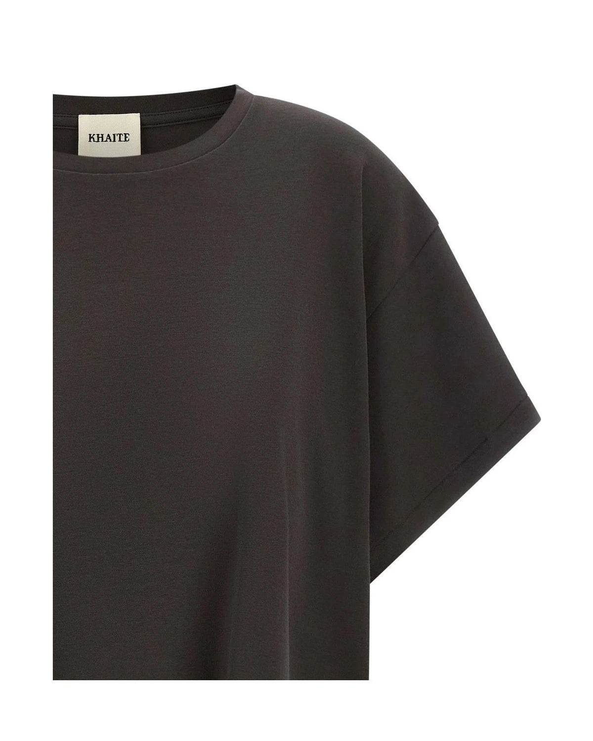 Khaite T-Shirt in gray, Cotton — view 3