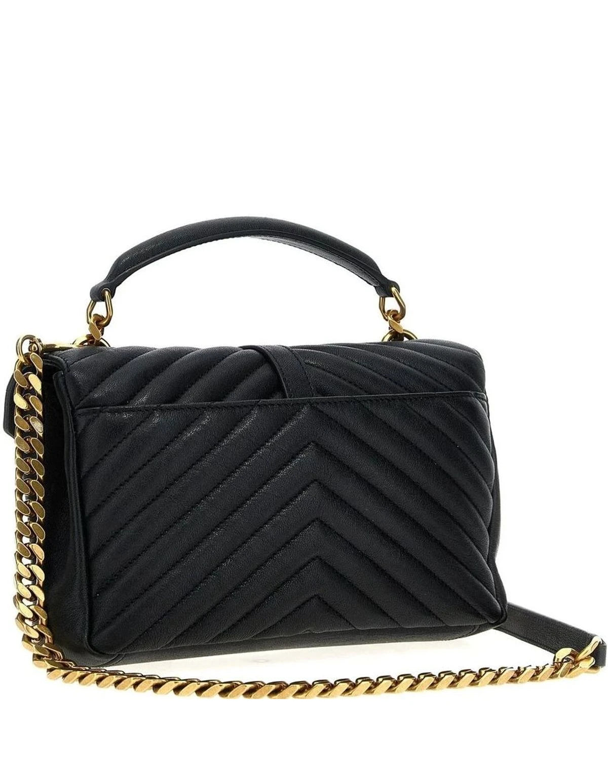 Saint Laurent Satchel Bag in black, Calfskin Leather — view 2