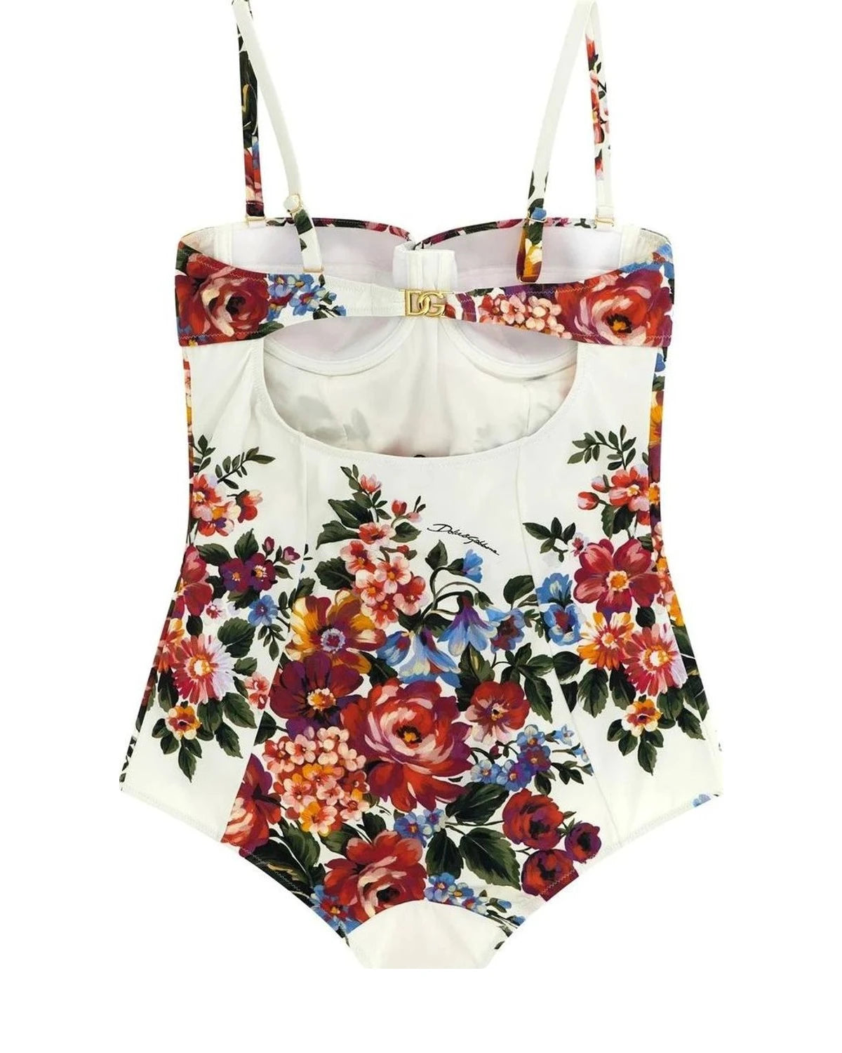 Dolce & Gabbana One-Piece Swimsuit in white, Polyamide — view 2