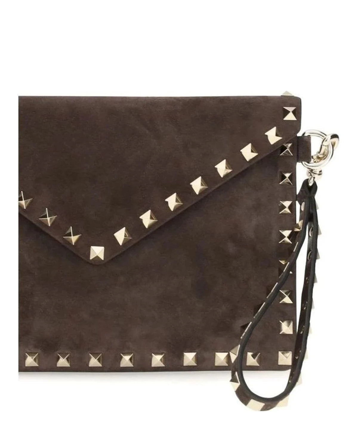 Valentino Garavani Wrist Bag in brown, Suede — view 3
